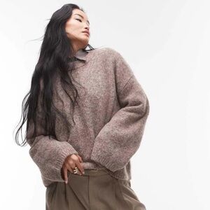 Topshop Oversized Boxy Fluffy Sweater M